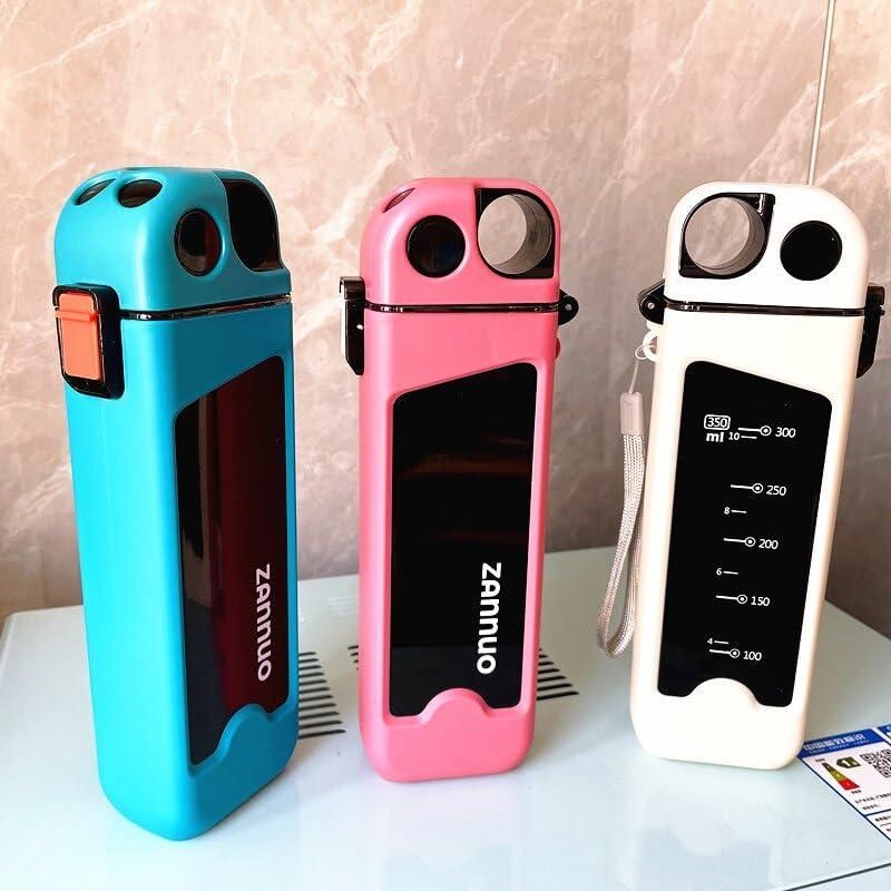 Plastic Leakproof Sports Water Bottle with Straw